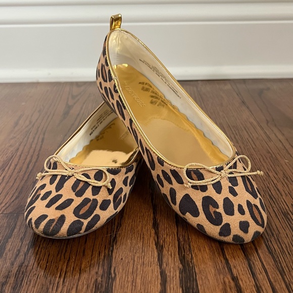 J. Crew Girls Size K3 Leopard Ballet Flats - Picture 2 of 8